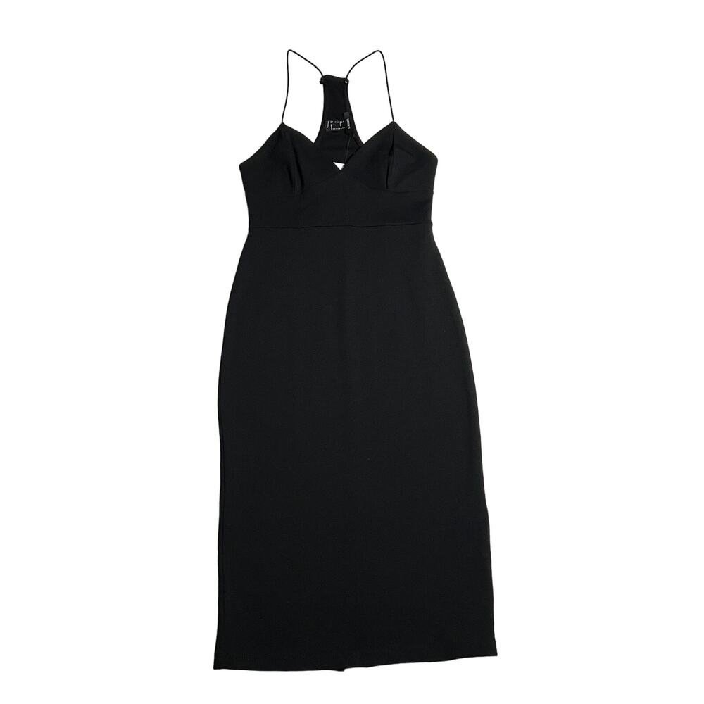 Forever 21 Sleeveless V-Neck Knee Length Bodycon Dress Size Small NEW LBD